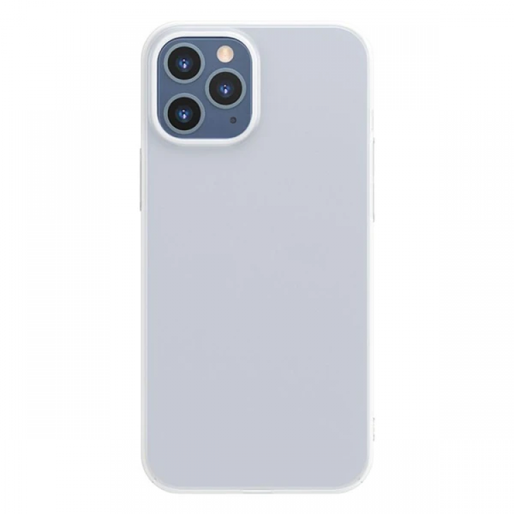 Baseus İPhone 12 Pro Max 6.7 Comfort İnce Şeffaf Kılıf Matte PP Kılıf-(5775)