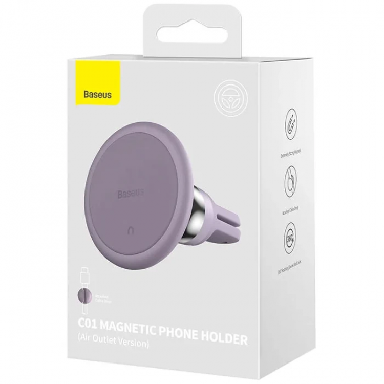 Baseus C01 Magnetic Air Vent Araç Havalandırma Tipi Telefon Tutucu-(5775)