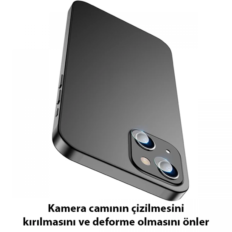 ALLY İPhone 14 Tempered Glass Cam Kamera Koruyucu-(5775)