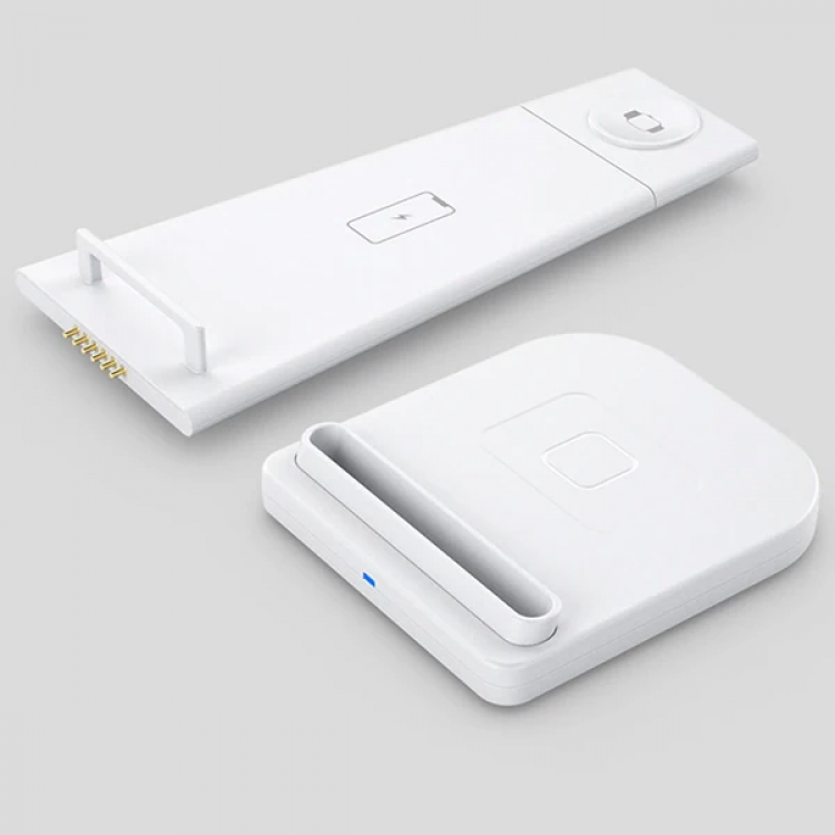 ALLY 15W 3in1 Şarj Standı Wireless Kablosuz Şarj iPhone+iWatch+AirPods YM-UD21-(5775)