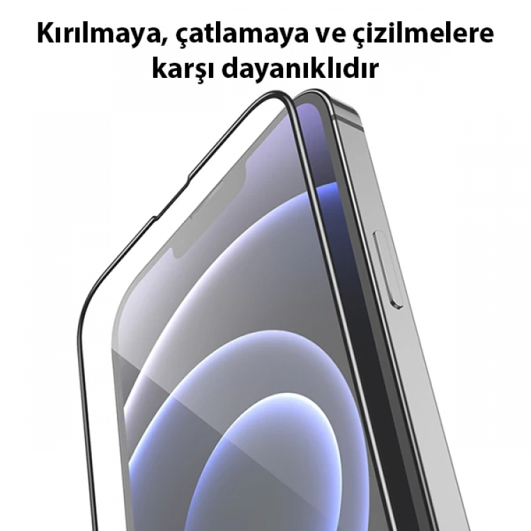 GOR iPhone 13 Mini 5.4 9D Hardening Tempered Full Cam Ekran Koruyucu-(5775)