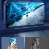 Baseus İPhone 12/12 Pro 6.1 Ekran Koruyucu 0.3MM Full Anti Blue Light Tempered Cam Ekran Koruyucu 2A-(5775)