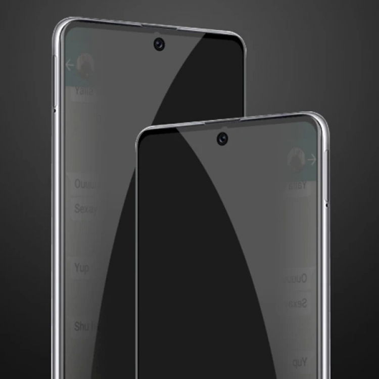 ALLY SM Galaxy A71 3D Full Privacy Gizlilik Tempered Cam Ekran Koruyucu-(5775)