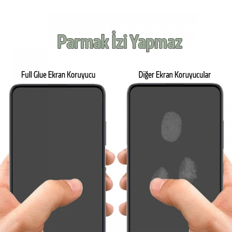 SM Galaxy A12 Full Glue Full Kaplama Tempered Cam Ekran Koruyucu-(5775)