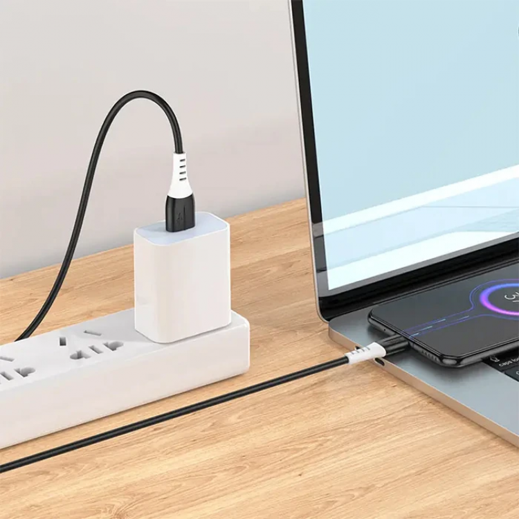 HOCO X82 Micro USB to USB 2.4A Silikon Data ve Şarj Kablosu-(5775)