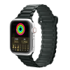 Dux Ducis Apple Watch 42/44/45MM için Manyetik Armor Silikon Kordon Kayış-(5775)