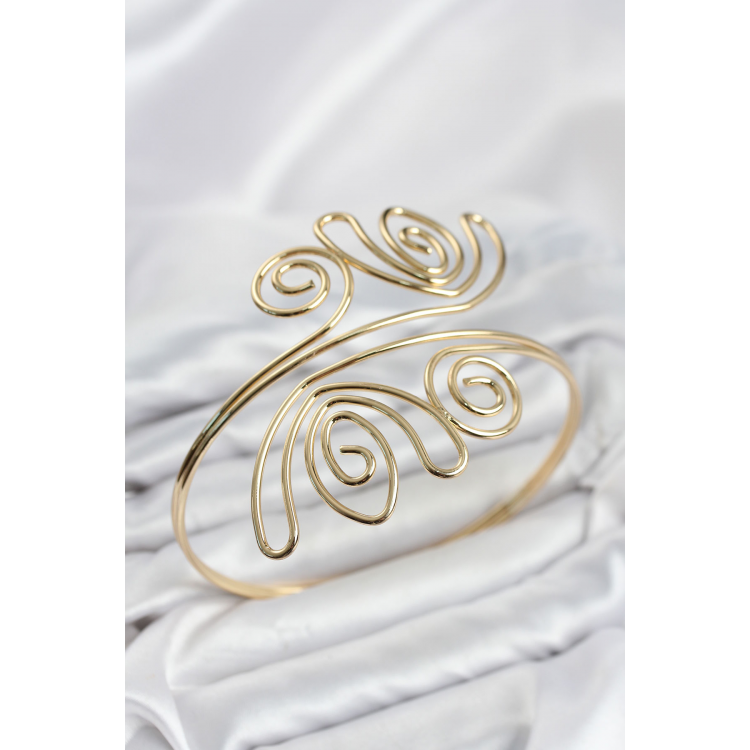 Pazu Bileklik Gold Renk Pirinç Bohem Model 5886