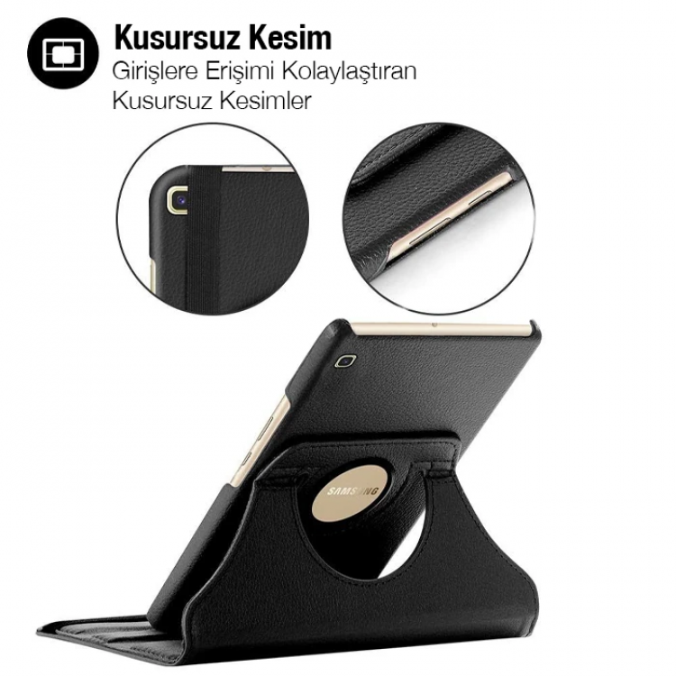 SM Galaxy Tab A 10.0 (P580-P585) 360 Derece Döner Standlı Kılıf-(5775)