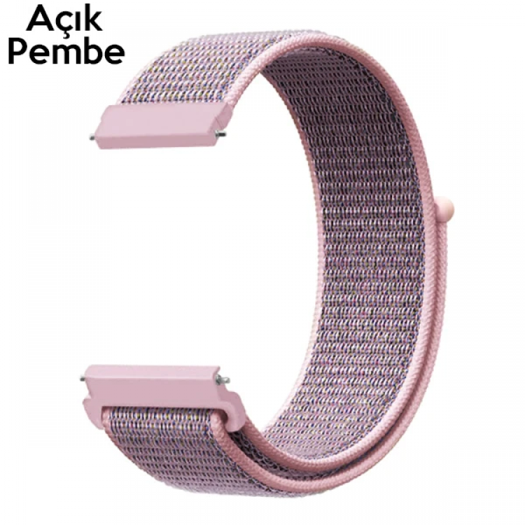 22MM Gear S3 Watch 4 -Gt2 GT2E 46MM Kayış Kordon Lylon Loop-(5775)