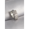316L Çelik Gümüş Renk Zirkon Taşlı Tragus Piercing 5886