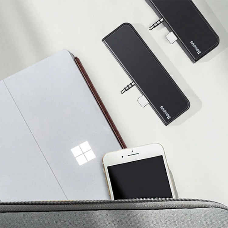 Baseus Multifunctional HUB Surface Go(Type-C+Audio to HD4K+USB3.0+Type-C(data)+Audiok-(5775)