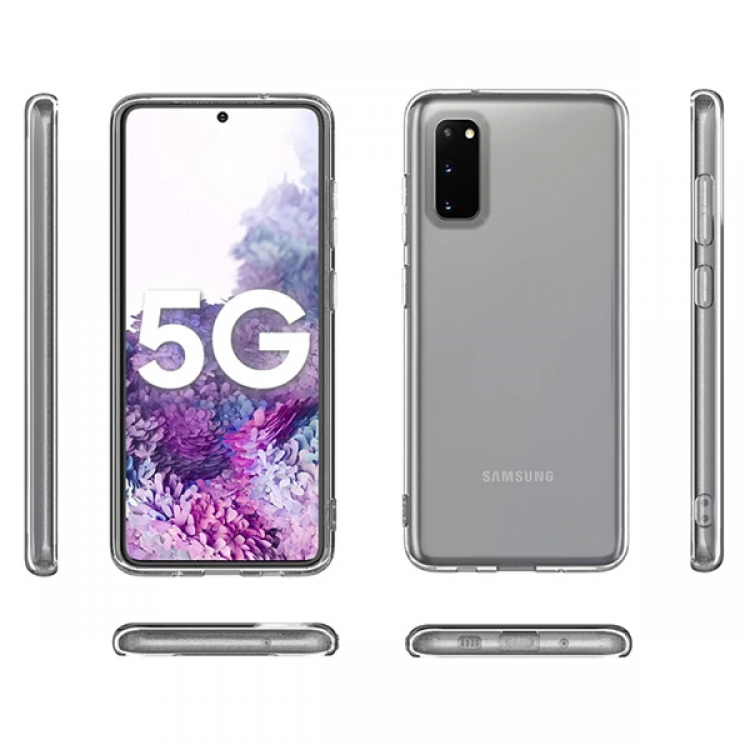 SM Galaxy S20/ S2 Lite 2.0mm Şeffaf Silikon kılıf Shockproof kılıf -> ŞEFFAF-(5775)