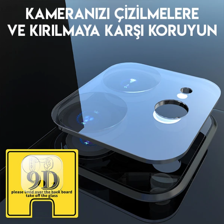 iPhone 11 6.1 full Tempered Kamera Koruyucu Kırılmaz Cam-(5775)