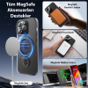 ALLY iPhone 15 Pro İçin Magsafe Uyumlu Standlı Manyetik Silikon Kılıf-(5775)