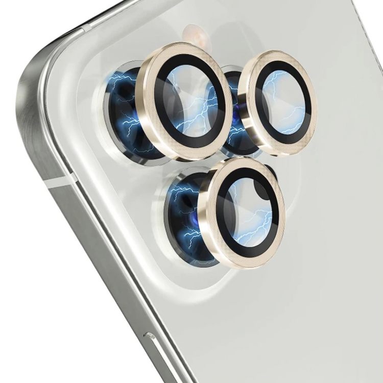 ALLY iPhone 15 Pro/15 Pro Max Kamera Lens Koruma Camı-(5775)