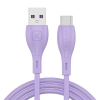 KUULAA Liquid Silicone USB Type C QC3.0 Hızlı Şarj Kablosu 1metre-(5775)