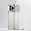 ALLY Fashion Series iPhone 12 Pro Kılıf Renkli Kenar Lazer Çerçeveli Silikon Kılıf-(5775)