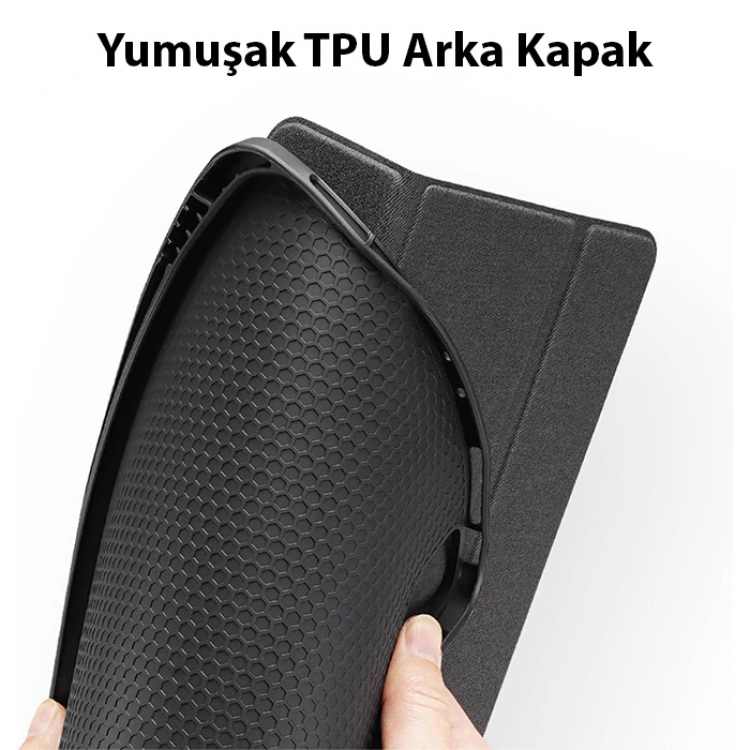 Dux Ducis iPad 10.9 2022 Kılıf Domo Series Kalem Bölmeli Mıknatıslı Standlı Kapaklı Kılıf-(5775)