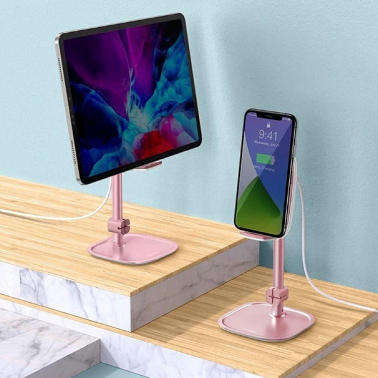 Baseus Literary 15W Kablosuz Şarj Masaüstü Telefon Tutucu Stand Wireless Şarj-(5775)