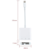 ALLY NK-101Y Pro 3 İn 1 İPhone Lightning to SD-TF Çevirici Adaptör-(5775)