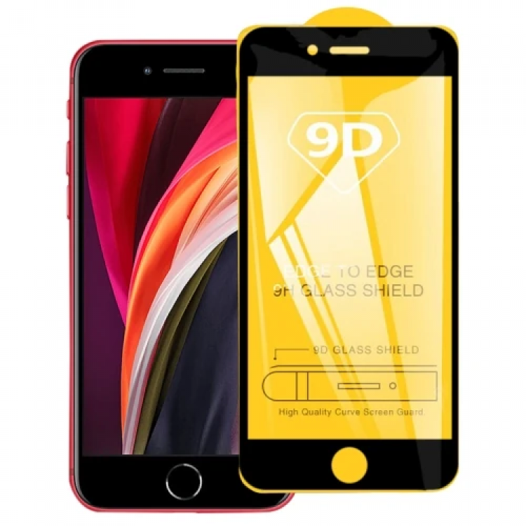 iPhone SE3-SE2 İPhone 8-7 9D Full Glue Tempered Cam Ekran Koruyucu-(5775)