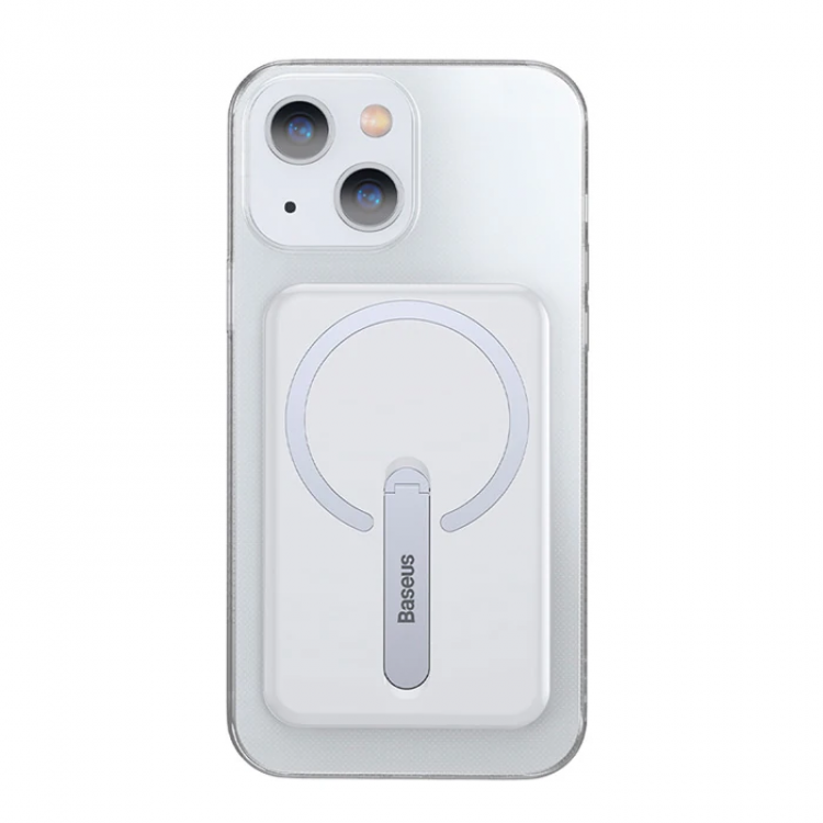 Baseus iPhone 13 6.1inç Manyetik Magsafe Standlı Silikon Kılıf-(5775)