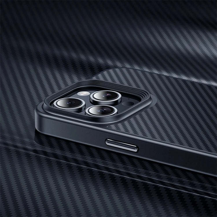 Hoco iPhone 15 Pro Max AS7 Kevlar Kılıf Manyetik Magsafeli Telefon Kılıfı-(5775)
