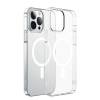 Baseus Crystal iPhone 13 Pro Magsafe Silikon Kılıf + Tempered Ekran Koruyucu Set-(5775)
