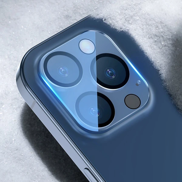BASEUS iPhone 12 Pro 6.1 3D Full Kaplama Kamera Koruyucu Cam 2 Adet Set-(5775)