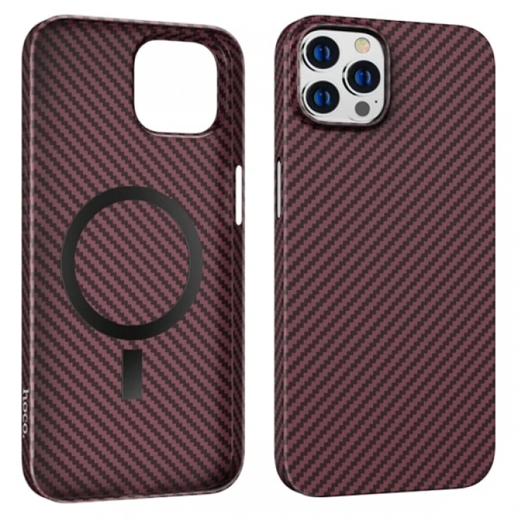 Hoco iPhone 14 Pro Max 6.7 Kılıf Manyetik Magsafeli Darbe Emici Telefon Kılıfı-(5775)