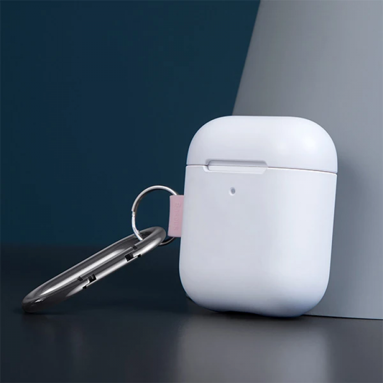 Baseus Woven Label Hook AirPods 1/2 Koruma kılıf+Anahtarlık-(5775)