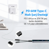 Ally İphone 15 İçin Type-c Şarj + 3.5mm kulaklık 2İn1 Çevirici Adaptör-(5775)