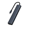 ALLY BYL-2303 7 IN 1 Type-c To USB + Type-c + Ethernet + Kart Okuyucu + HDMI Dönüştürücü Çoğaltıcı H-(5775)