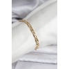 14K Gold Renk Kaplama Zincir Model CM Kadın Bileklik 5886