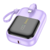 HOCO Q20 Fountain 10000mAh 22.5W+PD20W Dijital Göstergeli Kablolu Powerbank-(5775)