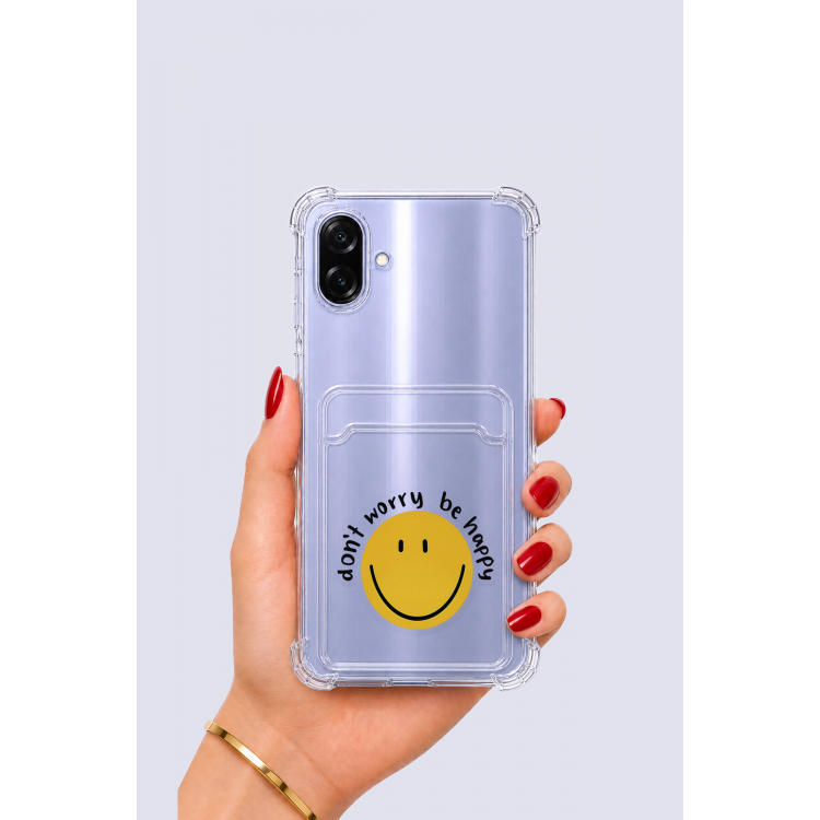 Samsung Galaxy A07 Kartlıklı Gülücük Desenli Kılıf