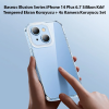 Baseus Illusion Series iPhone 14 Plus 6.7 Silikon Kılıf + Tempered Ekran Koruyucu + 4x Kamera Koruyu-(5775)