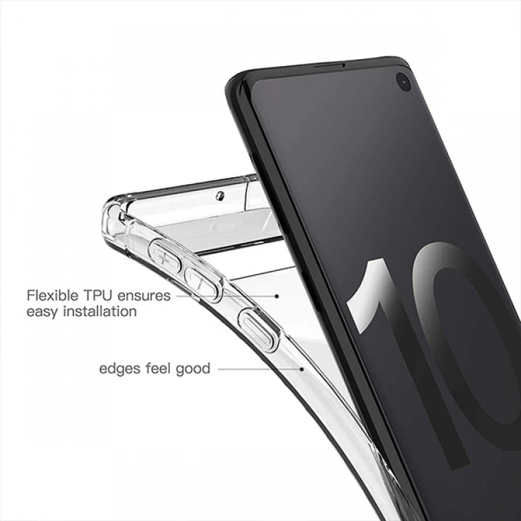 Ally Sm Galaxy S10 Anti-Drop Darbe Emici Silikon Kılıf-(5775)