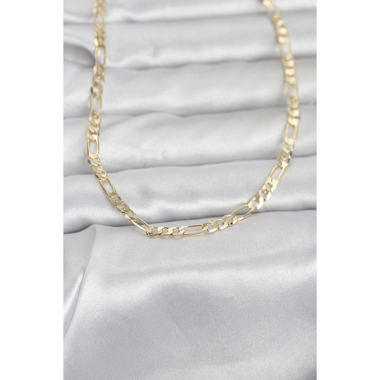 CM 14K Gold Renk Kuşgözü Zincir Model 60 cm Kadın Kolye 5886