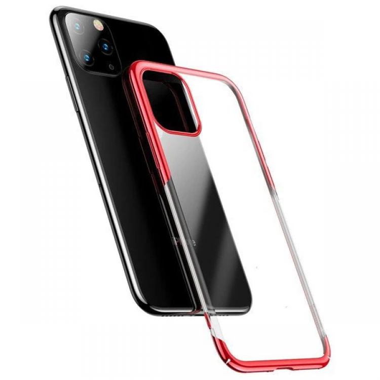 Baseus Shining Case İPhone 11 Pro Max 6.5 Ultra ince Silikon Kılıf-(5775)