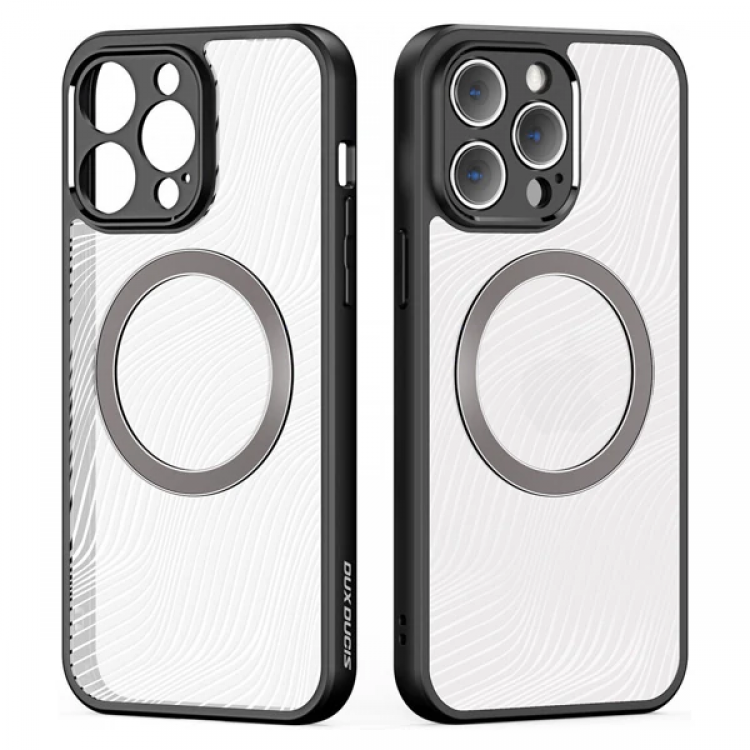 Dux Ducis iPhone 13 Pro Aimo Series MagSafe Premium Buzlu Sert PC-TPU Kılıf-(5775)