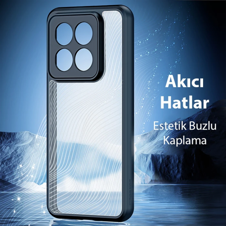Dux Ducis Xiaomi 14 Pro Aimo Series Premium Buzlu Sert PC-TPU Kılıf-(5775)