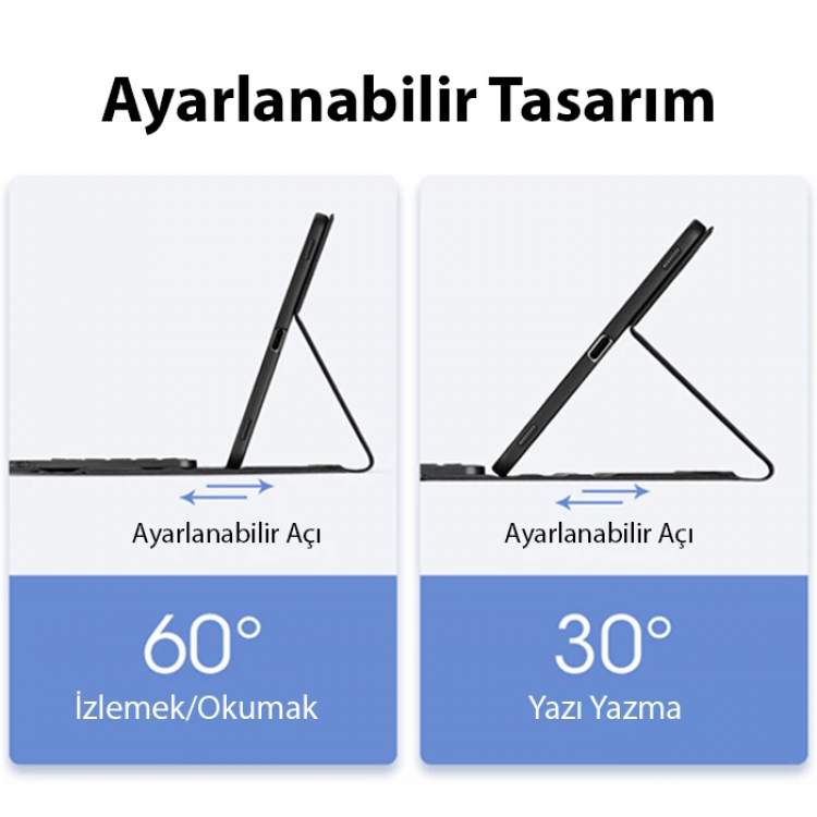 Dux Ducis SM Galaxy Tab S8/S7 Bluetooth Klavye Touchpad Kılıf X700-X706-T870-T875-T876B-(5775)