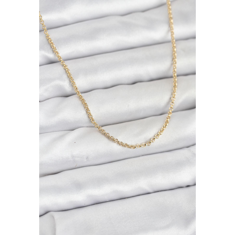 CM 14K Gold Renk Halka Model 60 cm Kadın Kolye 5886