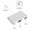 İPhone İPad P32 Hdmi Vga Av Audio Dönüştürücü Adaptör-(5775)