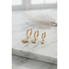 Gold Renk Kutup Yıldız Model 3 lü Küpe Seti 5886