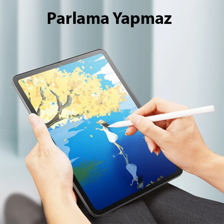 ALLY iPad Mini 6 (2021) ve Mini 7 (2024) Paper Like Film Darbe Emici Pet Ekran Koruyucu-(5775)