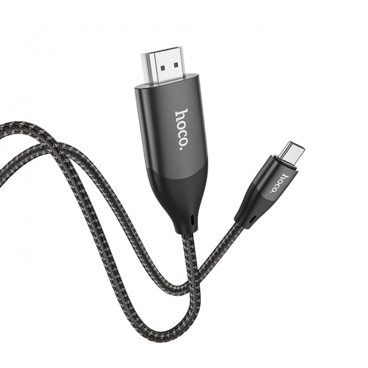HOCO UA16 Type-C to HDMI 4K 30hz Ses ve Görüntü Aktarma Kablosu-(5775)