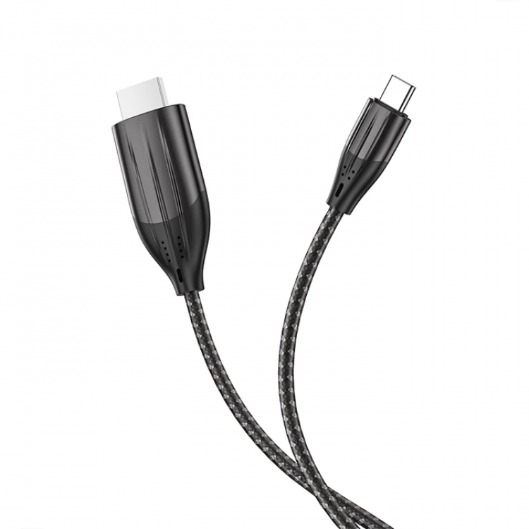HOCO UA16 Type-C to HDMI 4K 30hz Ses ve Görüntü Aktarma Kablosu-(5775)