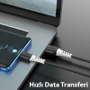 HOCO X82 Type-C to USB 3A Hızlı Silikon Data ve Şarj Kablosu-(5775)